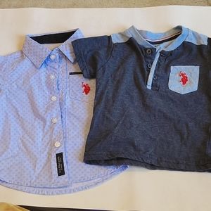 U.S Polo assn Boys shirt bundle 12M NWOT